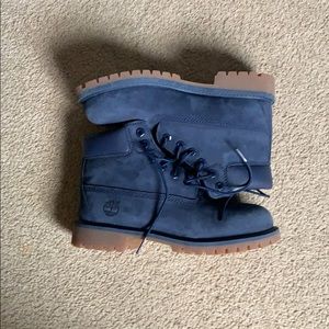 Timberlands Size 2 Navy Blue